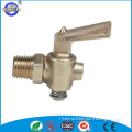 male union brass ball plug stop cock valve with steel handle